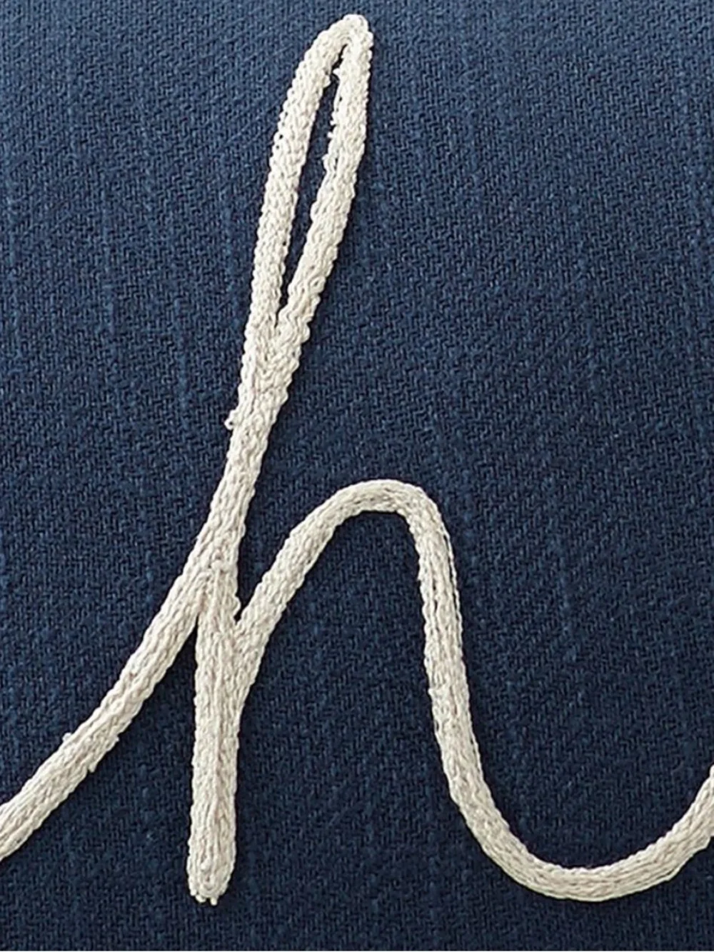Pottery barn Home Sentiment Embroidered Lumbar Pillow Cover